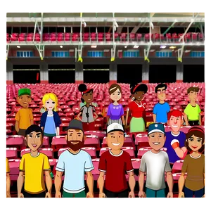 Animated Baseball Stadium Fans Png Dpq PNG image