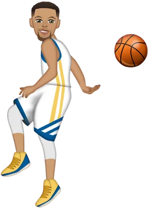 Animated Basketball Player Dribbling