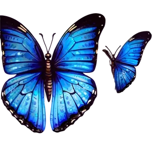 Animated Blue Butterflies Png Pbv PNG image