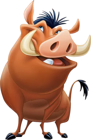 Animated Boar Character PNG image