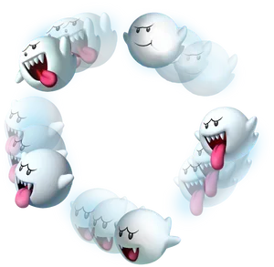 Animated Boo Characters Expression Sequence PNG image