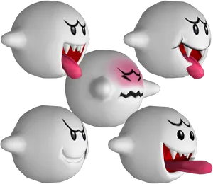 Animated Boo Expressions PNG