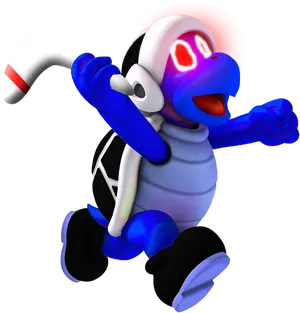 Animated Boomerang Character Throwing Pose PNG image
