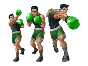 Animated Boxer Poses PNG image