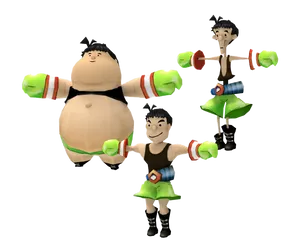 Animated Boxing Characters PNG image