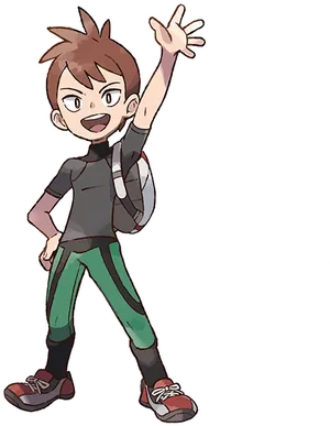 Animated Boy Waving Hello