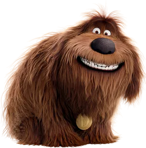 Animated Brown Dog Smiling PNG image