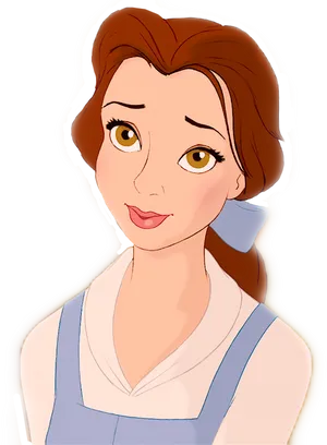 Animated Brown Haired Character PNG image