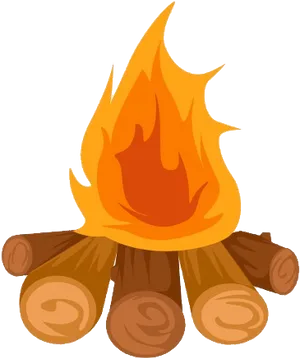 Animated Campfire Graphic PNG image