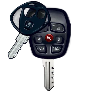 Animated Car Keys PNG 06122024