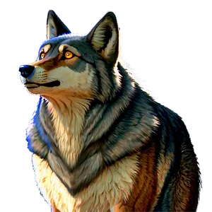 Animated Cartoon Wolf PNG 20