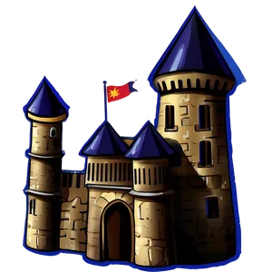 Animated Castle Illustration Png 06262024 PNG image