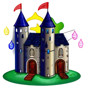 Animated Castle Illustration Png Wdw36 PNG image