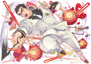 Animated Character Action Pose PNG