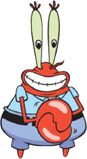 Animated_ Character_ Mr_ Krabs_ Smiling PNG image