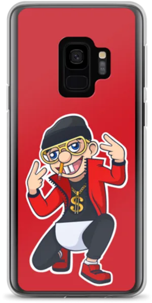 Animated Character Phone Case PNG image