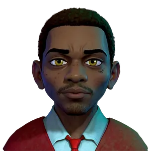 Animated Character Portrait Riley Freeman Lookalike PNG