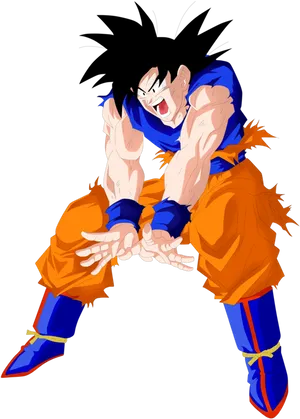Animated_ Character_ Power_ Up_ Pose PNG image