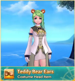 Animated Character Teddy Bear Ears Costume PNG image