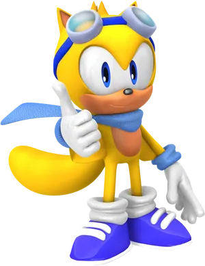 Animated Character Thumbs Up