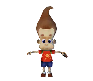 Animated Character With Hair Spike PNG image