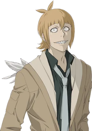 Animated Character With Shark Teeth