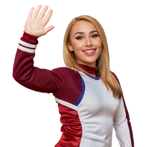 Animated Cheerleader Wave PNG Gbj74 PNG