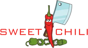 Animated Chef Chili Pepper Cleaver PNG image