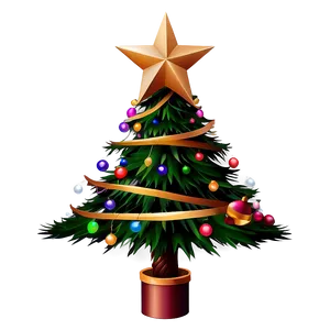 Animated Christmas Tree Star PNG 54
