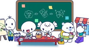 Animated_ Classroom_ Activity PNG image