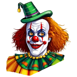 Animated Clown Face Drawing Png 06272024 PNG image