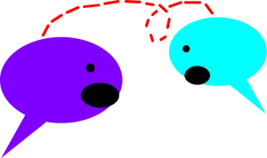 Animated Conversation Bubbles PNG image