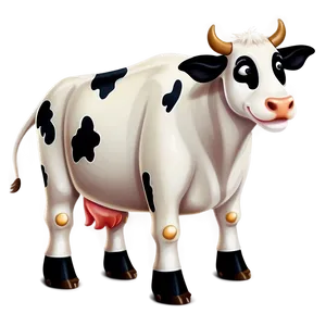 Animated Cow Character Clipart Png 06272024 PNG image