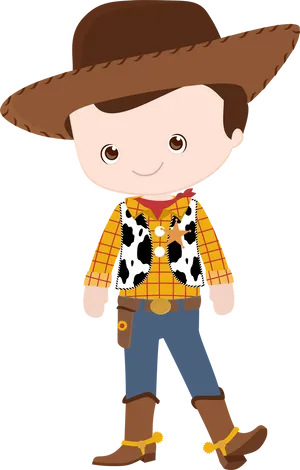 Animated Cowboy Character Illustration