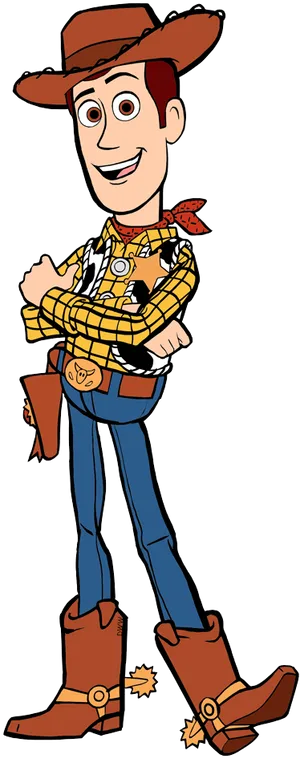 Animated Cowboy Character Standing