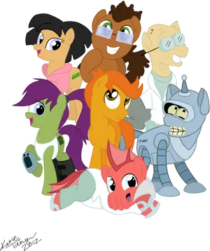 Animated_ Crossover_ Characters_ Group