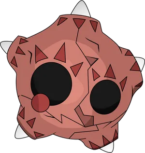 Animated Crystal Monster Cartoon PNG image