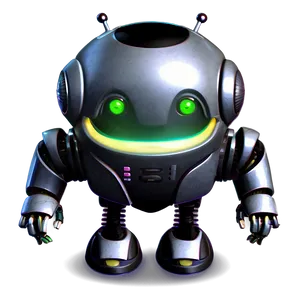 Animated Cute Robot Png Ouf PNG image