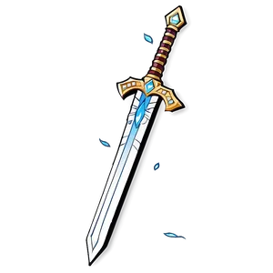Animated Diamond Sword PNG 05252024