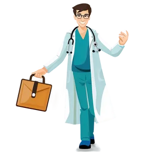 Animated Doctor Cartoon Png 06212024 PNG image