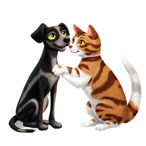 Animated Dog And Cat Png 06242024 PNG image