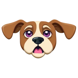 Animated Dog Face Emoji Png 06212024 PNG image