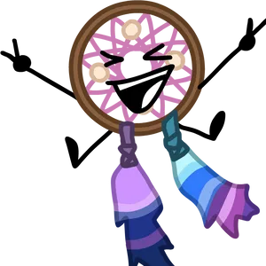 Animated Dreamcatcher Character PNG image