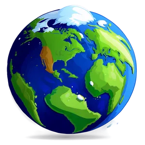 Animated Earth Cartoon Png Vij PNG image