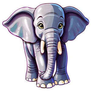 Animated Elephant Cartoon Png Ivm PNG image