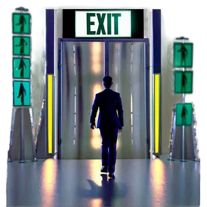 Animated Exit Sign Png 06262024 PNG image