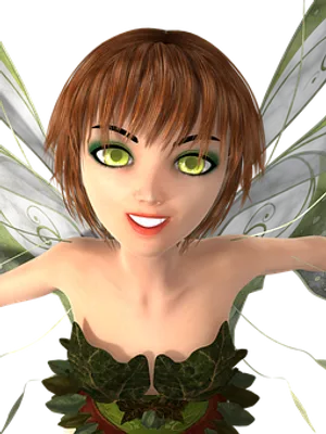 Animated Fairy Character Smiling