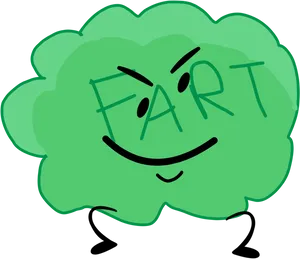 Animated Fart Character PNG image