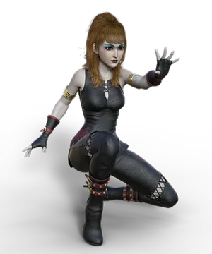 Animated Female Warrior Pose