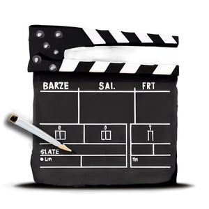 Animated Film Slate Drawing Png Caa44 PNG image